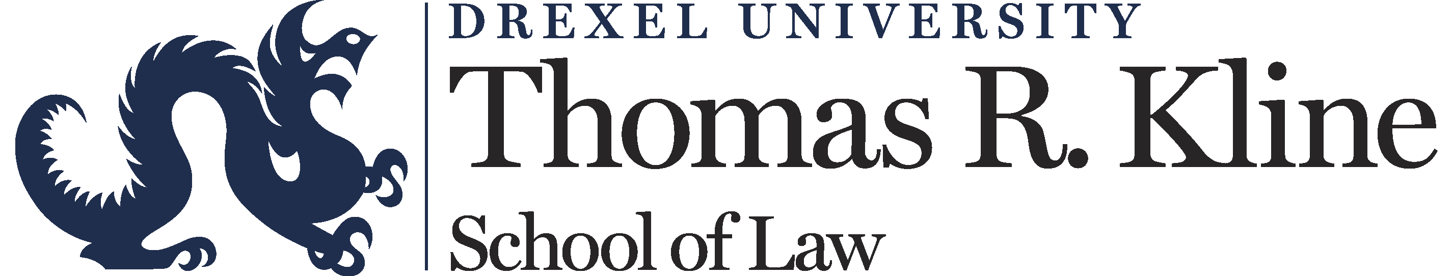Drexel University Thomas R Kline School of Law logo